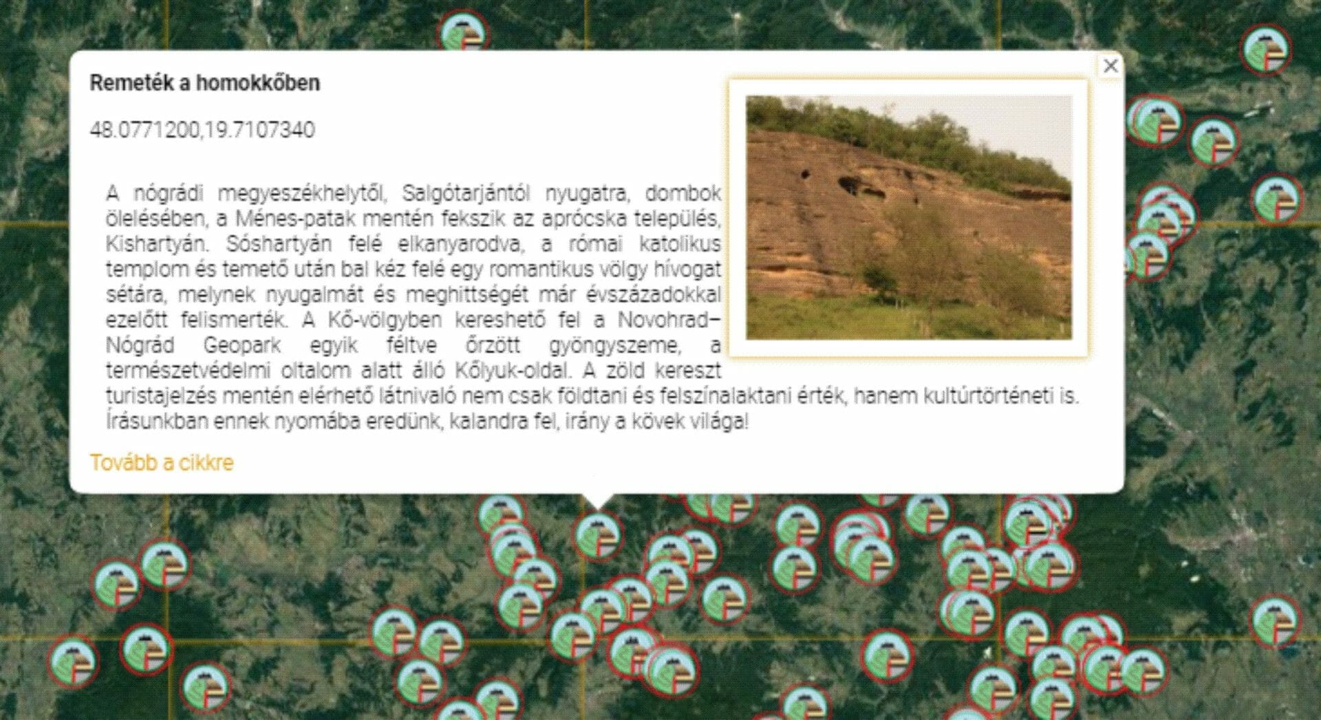 Új térképi adatbázis “A kövek mesélnek” oldalon